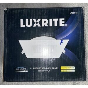 Luxrite Square LED Recessed Ceiling Light Dimmable 5 Color Selectable‎ 18W